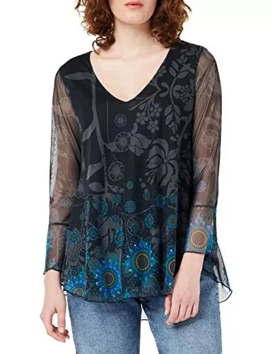 Desigual Langarmblusen Desigual Damen Ts_brouke T-Shirt