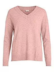 Vila Pullover & Strickmode Vila Damen Viril Oversize V-Neck Knit Top-Noos Pullover