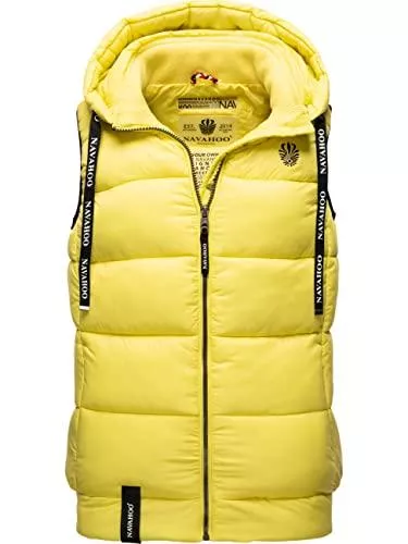 Navahoo Westen Navahoo Damen Steppweste Outdoor-Weste mit Kapuze Kassidy XS-3XL