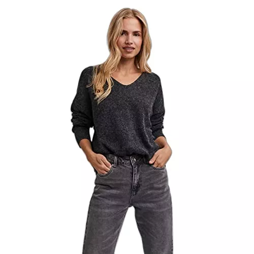 VERO MODA Pullover & Strickmode VERO MODA Damen Vmdoffy Ls V-Neck Blouse Ga Boo Pullover