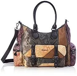 Desigual Taschen & Rucksäcke Desigual Womens Accessories PU Shoulder Bag, Brown, U