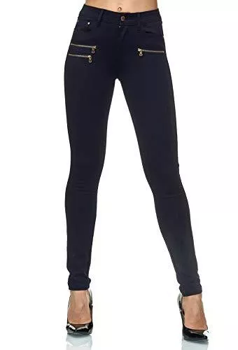 EGOMAXX Hosen EGOMAXX Damen Treggings Skinny Hose Jeggings Röhre Stretch Leggings