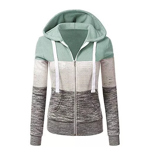 Newbestyle Kapuzenpullover Newbestyle Jacke Damen Sweatjacke Hoodie Sweatshirtjacke Pullover Oberteile Kapuzenpullover