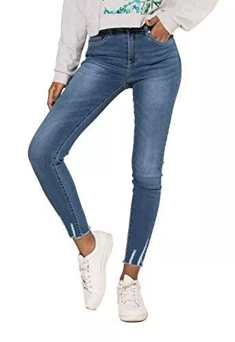 Nina Carter Jeans Nina Carter Art: P090 Damen Skinny Fit Jeanshosen HIGH Waist