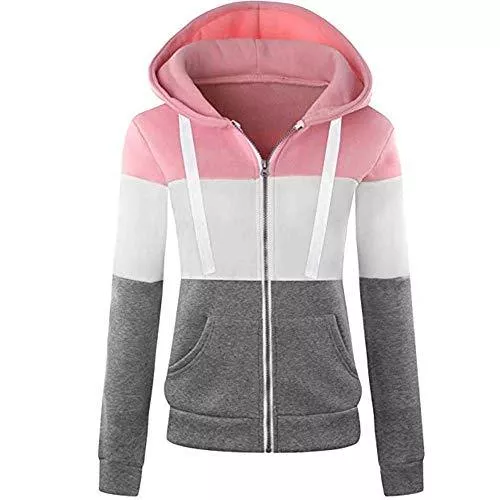 Newbestyle Kapuzenpullover Newbestyle Jacke Damen Sweatjacke Hoodie Sweatshirtjacke Pullover Oberteile Kapuzenpullover