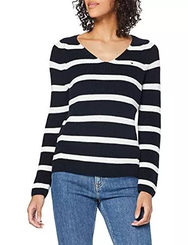 Tommy Hilfiger Pullover & Strickmode Tommy Hilfiger Damen Hayana V-nk SWTR Pullover