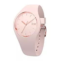 Ice-Watch Uhren ICE-WATCH - ICE glam colour Nude - Rosa Damenuhr mit Silikonarmband - 015334 (Medium)