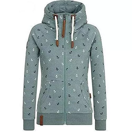 Newbestyle Kapuzenpullover Newbestyle Jacke Damen Sweatjacke Hoodie Sweatshirt Oberteile Damen Pullover Kapuzenpullover Pulli mit Reissverschluss