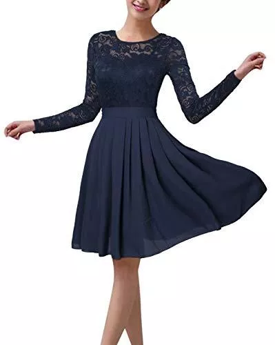 ZANZEA Freizeit ZANZEA Damen Spitze Ärmellos Party Club Kurz Slim Abend Brautkleid Cocktail Ballkleid