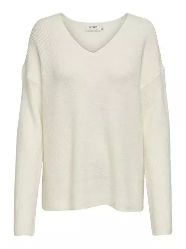 ONLY Pullover & Strickmode ONLY Damen Strickpullover ONLCamilla mit V-Ausschnitt