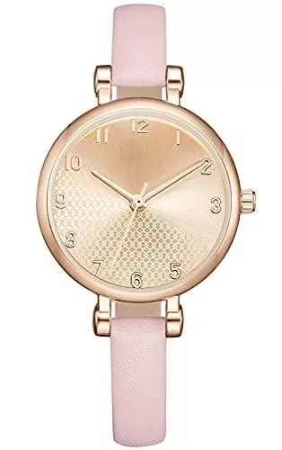 KDM Uhren KDM Damen Uhr Wasserdicht Leder Damenuhr Designer Analoge Quarz Uhren Damen Slim Minimalistisch Armbanduhr für Damen Mädchen