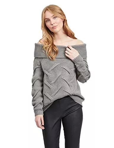 Vila Pullover & Strickmode Vila Damen Vicabla Knit New Off Shoulder Top Pullover