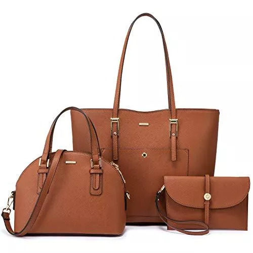 LOVEVOOK Taschen & Rucksäcke LOVEVOOK Handtasche Damen Gross Schultertasche Groß Elegant Tragetasche Damen Henkeltasche Set 3-teiliges Set für Büro Einkauf