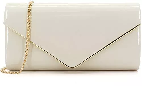 DEXMAY DM Taschen & Rucksäcke Dexmay Clutch, Clutch, Lackleder, glänzend, für Damen, Clutch, Abendtasche