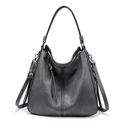 Realer Taschen & Rucksäcke Realer Handtasche Damen Shopper Tasche Tote Leder Umhängetasche Groß Schultertasche Frau Elegant Henkeltasche mit Quasten Abnehmbar Schulterriemen