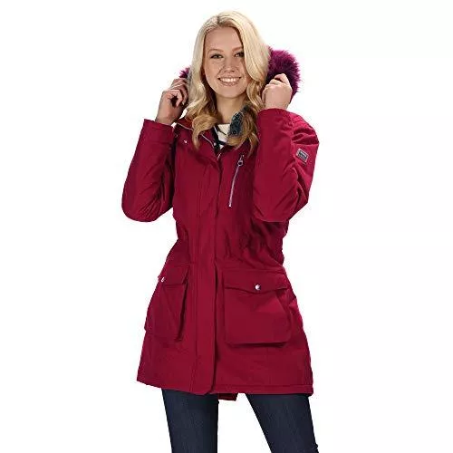 Regatta Jacken Regatta Damen Serleena Waterproof &amp; Thermo-guard Insulated Faux Fur Hooded Parka Jacket Jacken wasserdicht isoliert
