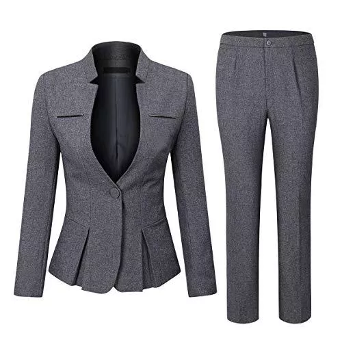 YYNUDA Kostüme YYNUDA Anzug Set Damen Blazer mit Rock/Hose Slim Fit Hosenanzug Elegant Business Outfit für Office