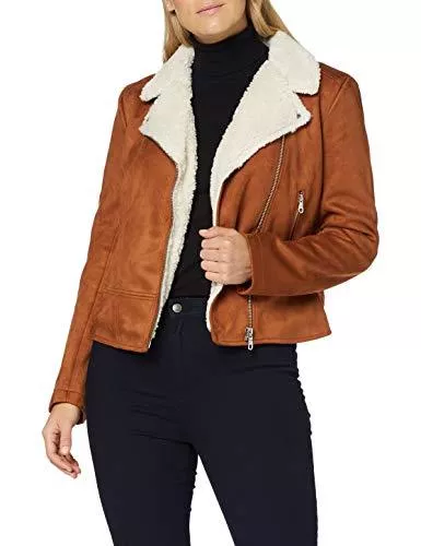 TOM TAILOR Jacken TOM TAILOR Denim Damen Faux Velour Biker Jacke