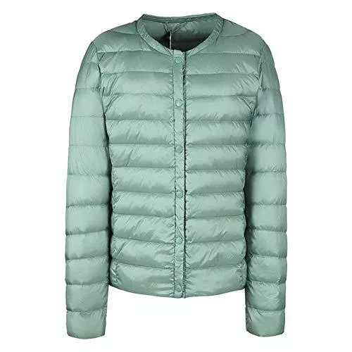 CHIYEEE Jacken CHIYEEE Packbar Daunenjacke Damen Ultra Leichtgewicht Langer Winter Kugelmantel mit Tragetasche S-XXXL
