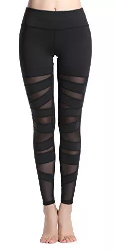 Lotus Instyle Leggings Lotus Instyle Damen Sports Leggings Yoga Laufen Hose mit Netze