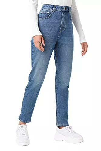 NA-KD Jeans NA-KD Damen Mom Jeans