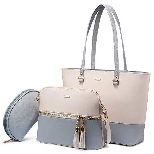 LOVEVOOK Taschen & Rucksäcke LOVEVOOK Handtasche Damen Schultertasche Handtaschen Tragetasche Damen Groß Designer Elegant Umhängetasche Henkeltasche Set 3-teiliges Set