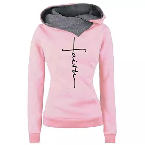 LaiYuTing Kapuzenpullover Herbst/Winter Damen Revers Fleece Sweatshirt Sweatshirt LäSsig Plus Size Druck Sweatshirt Frauen Loose Bottoming Shirt Sweater Top