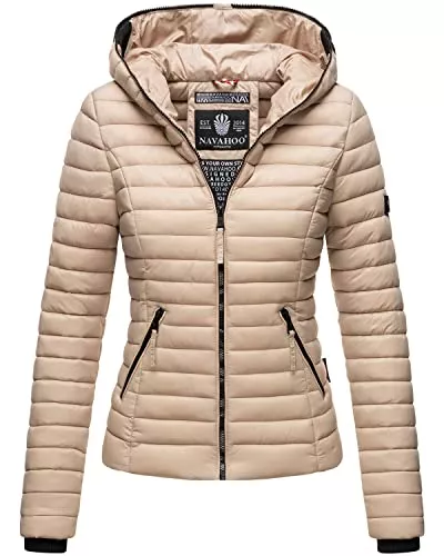 Navahoo Jacken Navahoo Damen Übergangs Stepp Jacke mit Kapuze