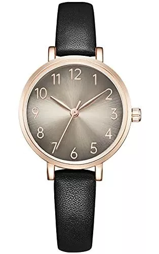 KDM Uhren KDM Damen Uhr Wasserdicht Damenuhr Lederarmband Damen Armbanduhr Edelstahlarmband Kleid Elegant Beiläufig Designer Analoge Quarz Uhren für Damen Mädchen