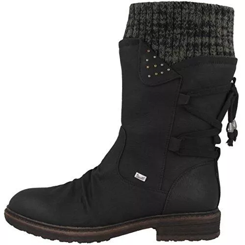 Rieker Stiefel Rieker 94773 Damen Winterstiefel,Fellstiefel,gefüttert,warm,Reißverschluss
