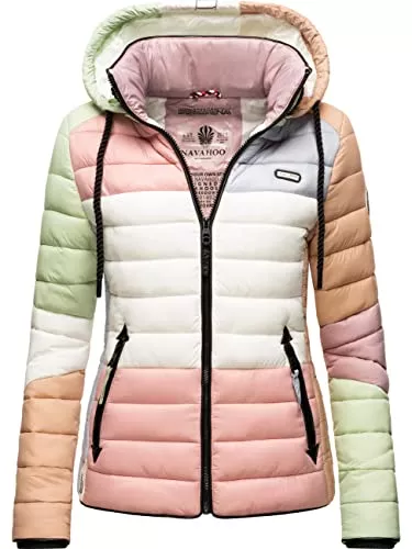Navahoo Jacken Navahoo Damen Übergangs-Jacke Steppjacke Lulana Multikulti XS-XXL