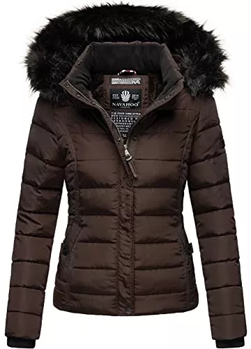 Navahoo Jacken Navahoo Damen Winter Steppjacke Jacke mit abnehmbarem Fellkragen B355