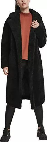 Urban Classics Mäntel Urban Classics Damen Winter-Jacke Teddy-Mantel Oversized Teddy-Jacke Sherpa Coat