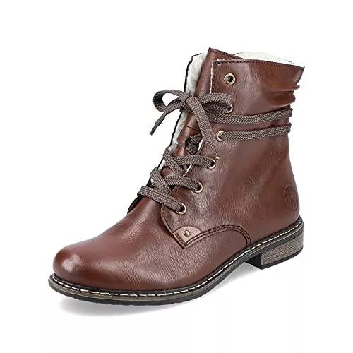 Rieker Stiefel Rieker 70829 Damen Schnürstiefelette,Halbstiefel,Schnürboots,Bootie,flach