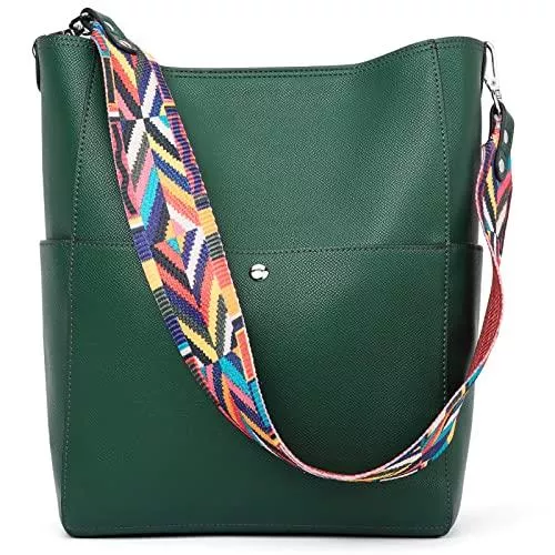 BROMEN Taschen & Rucksäcke BROMEN Handtasche Damen Leder Schultertasche Umhängetasche Shopper Designer Damen Tasche mit 2 Trageriemen Groß