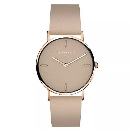 Liebeskind Berlin Uhren Liebeskind Berlin Damen Analog Quarz Armbanduhr mit Lederarmband