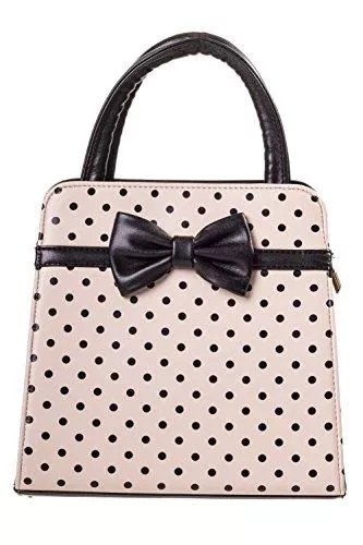 Banned Apparel Taschen & Rucksäcke Banned Apparel Vintage 50s Rockabilly Carla gepunktet Handtasche