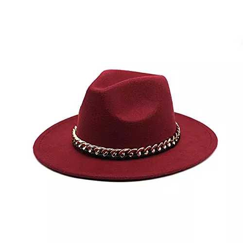 BUXIANGGAN Hüte & Mützen BUXIANGGAN Fedora Trilby Hut Mode Frauen Männer Damen Fedoras Zylinder Hut Jazz Caps Runde Caps Melone