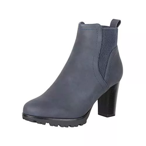 Elara Stiefel Elara Damen Stiefeletten Ankle Boots Chunkyrayan