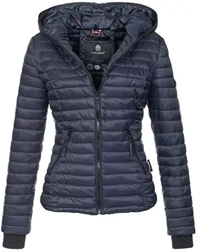 Navahoo Jacken Navahoo Damen Übergangs Stepp Jacke mit Kapuze B348
