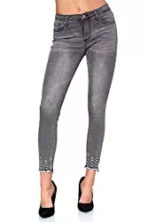 Elara Jeans Elara Damen Jeans Stretch High Waist Skinny Slim Chunkyrayan