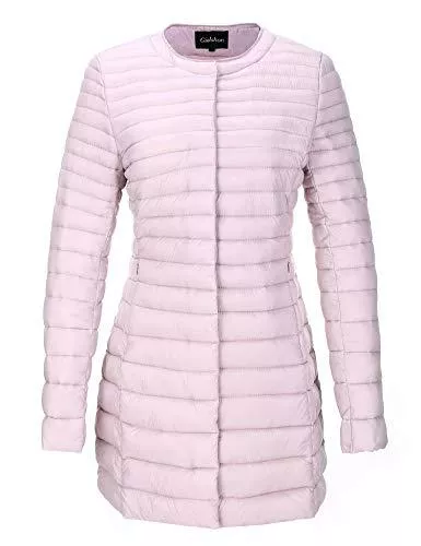 Giolshon Mäntel Giolshon Gesteppte leichte Polsterjacke für Damen, Puffermantel Baumwollfüllung Slim Fit