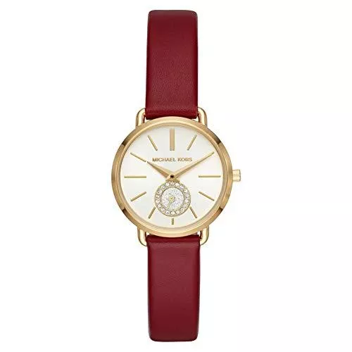 Michael Kors Uhren Michael Kors Damen Analog Quarz Uhr mit Leder Armband MK2751
