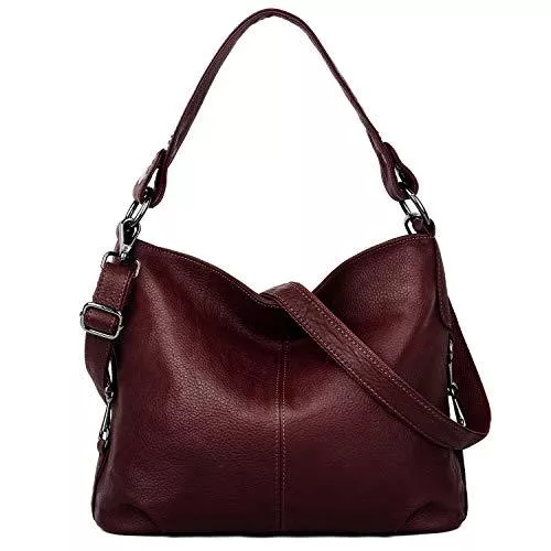 YALUXE Taschen & Rucksäcke YALUXE Handtasche Damen stilvoll aus Echtleder Crossbody Tasche Tote