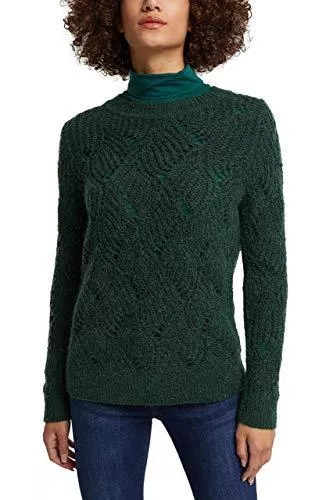 ESPRIT Pullover & Strickmode ESPRIT Mit Wolle und Alpaka: Pointelle-Pullover