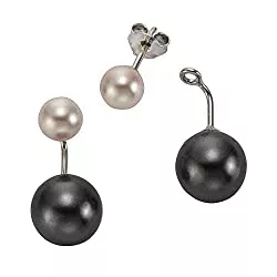 ZEEme Schmuck Zeeme Pearls Damen Ohrstecker 925/- Sterling Silber 2,0cm Glänzend Perle mehrfarbig 221220102-1
