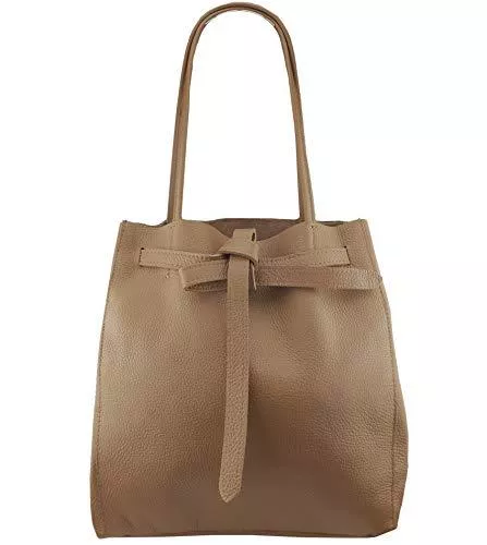 Freyday Taschen & Rucksäcke Freyday Damen Echtleder Shopper mit Innentasche in vielen Farben Schultertasche Henkeltasche HS01