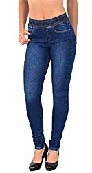 ESRA Jeans ESRA Damen Jeans Hose Skinny Damen Jeanshose mit Gummibund Gummizug bis Grosse Grössen J440