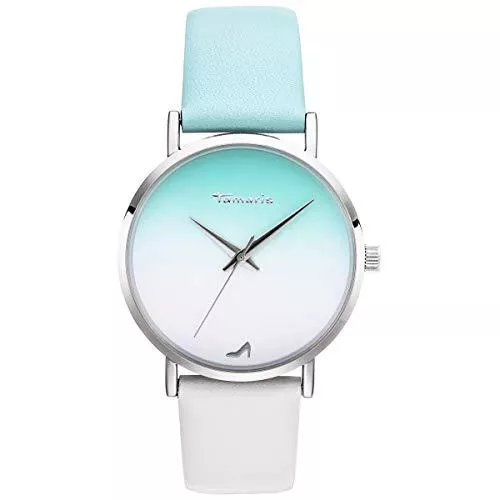 Tamaris Uhren Tamaris Damenuhr Serie : Danika mit zweifarbigem Lederband 36 mm Durchmesser und 7.9 mm Bauhöhe in verschiedenen Kombinationen