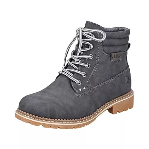 Rieker Stiefel Rieker Damen Stiefeletten 95120, Frauen Schnürstiefelette